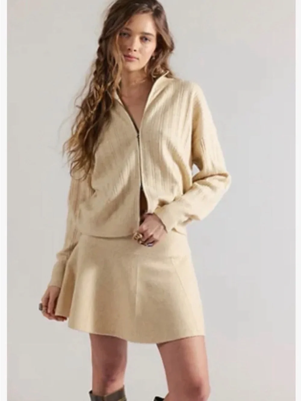 NWT FREE PEOPLE two piece sweater set